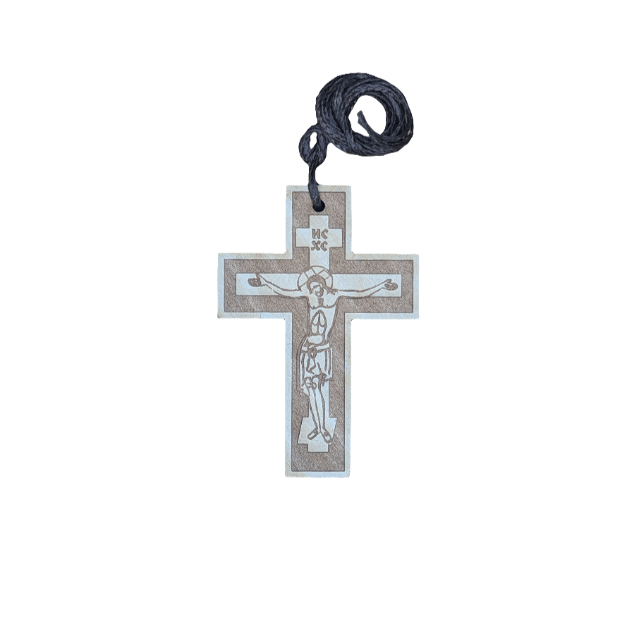 Auto - Holzkreuz serbisch - orthodox – Rückspiegel - Kreuz - svetazvezda