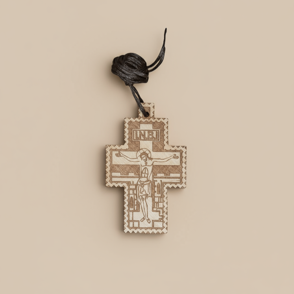 Auto - Holzkreuz serbisch - orthodox – Rückspiegel - Kreuz - svetazvezda