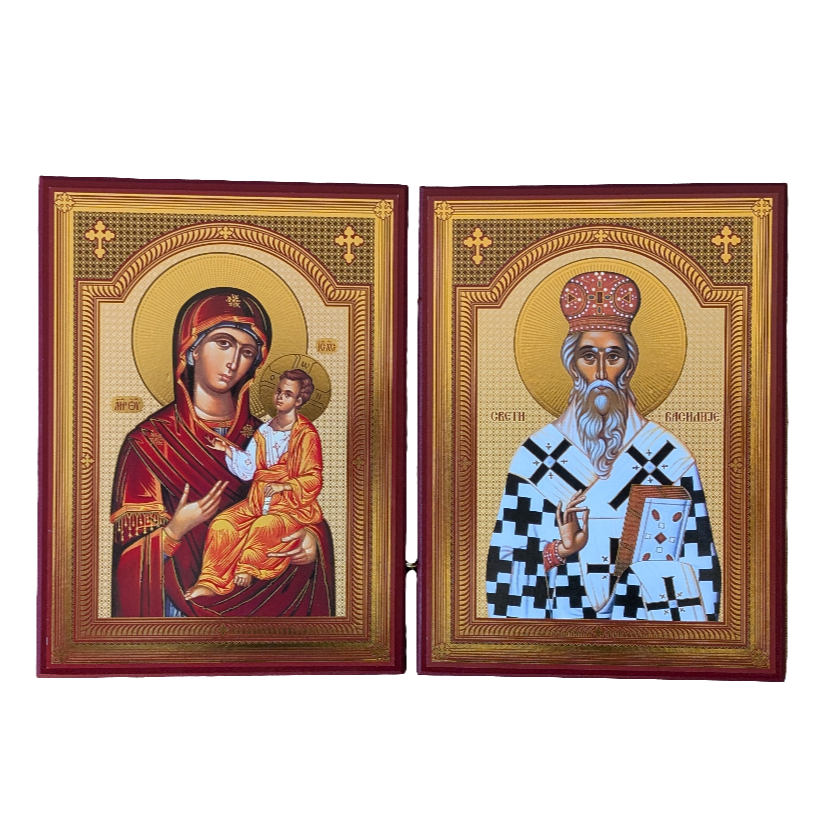 Presveta Bogorodica & Sveti Vasilije Ostroški (21 x 31,5)