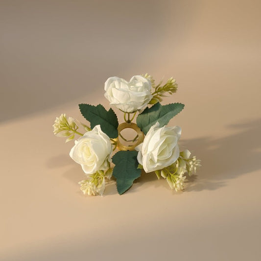 Blumendekoration für Slava - Kerze (Ø 2,5 cm) - svetazvezda