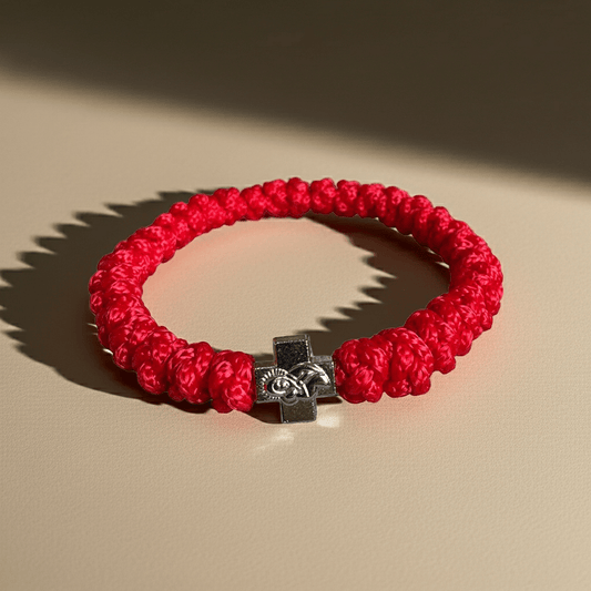 Brojanica pletena mit Athonitischem Kreuz - svetazvezda