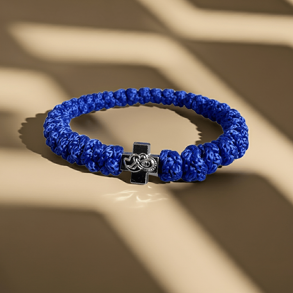 Brojanica pletena mit Athonitischem Kreuz - svetazvezda