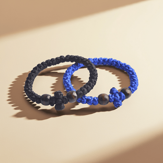 Brojanica pletena mit Holzperle - svetazvezda