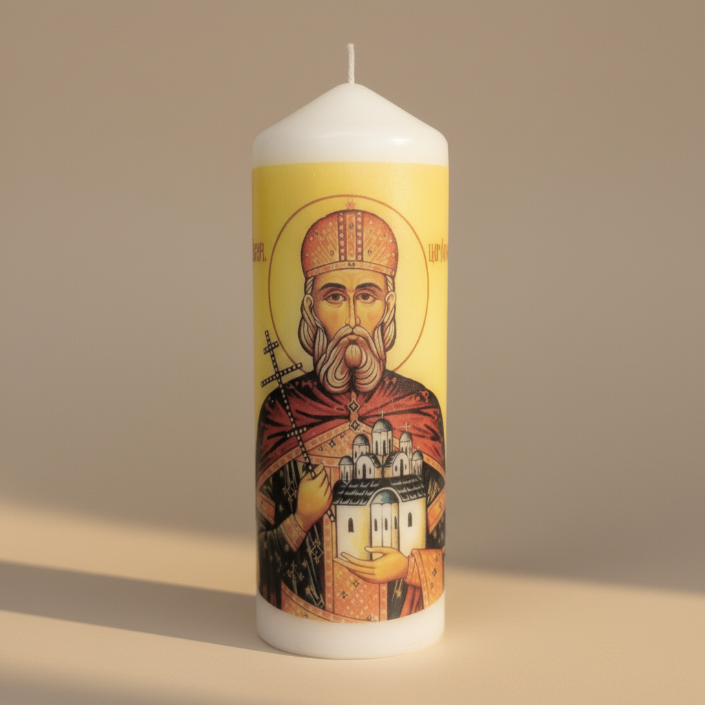 Car Lazar – Serbisch - orthodoxe Kerze für Ehre und Glauben - svetazvezda