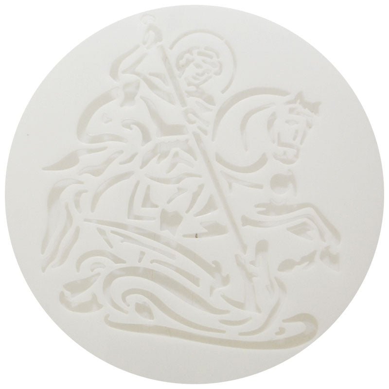 Dekoschablone für slavsko žito – Motiv Sveti Đorđe (14 × 14 cm) - svetazvezda