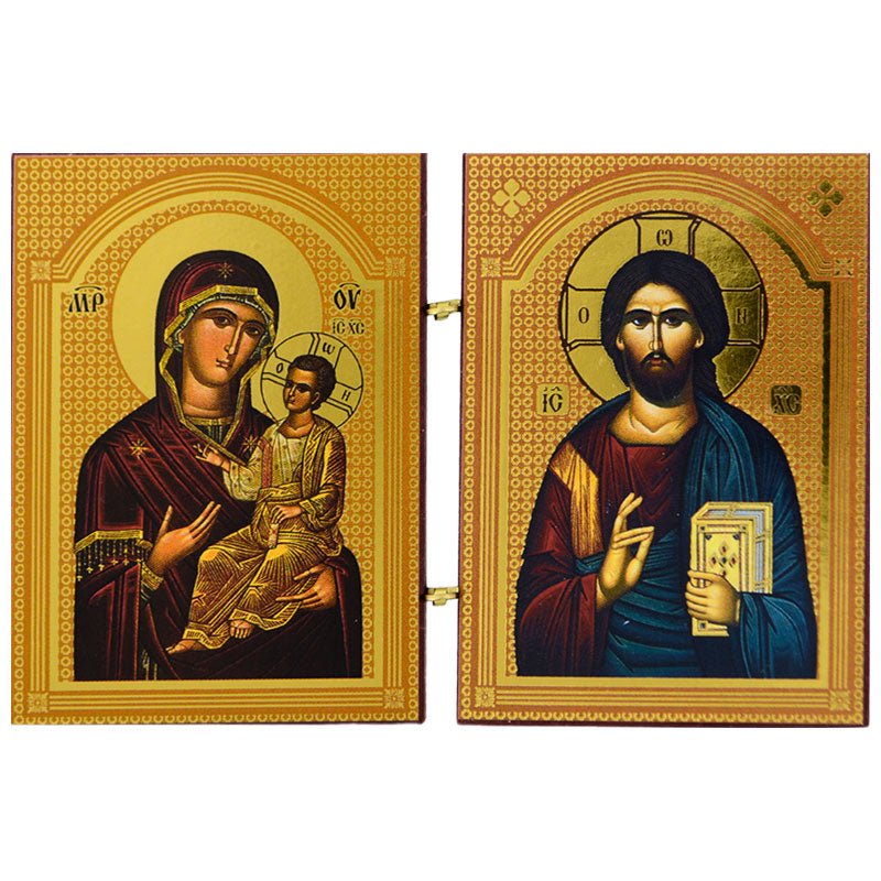 Diptih Presveta Bogorodica - Isus Hristos (7x10,5) - svetazvezda