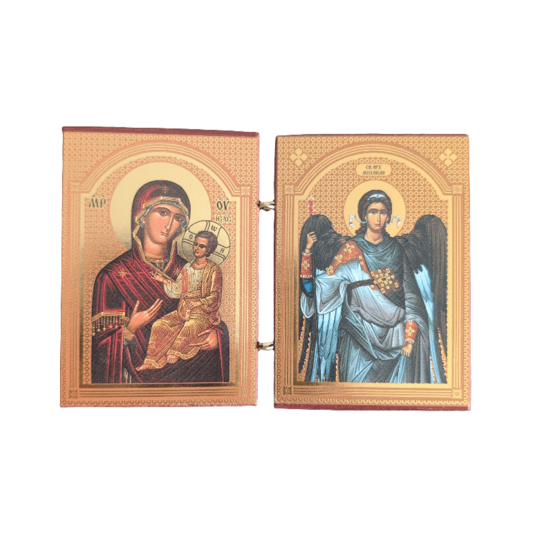 Diptih Presveta Bogorodica - Sveti Aranđel Mihailo (7x10,5) - svetazvezda