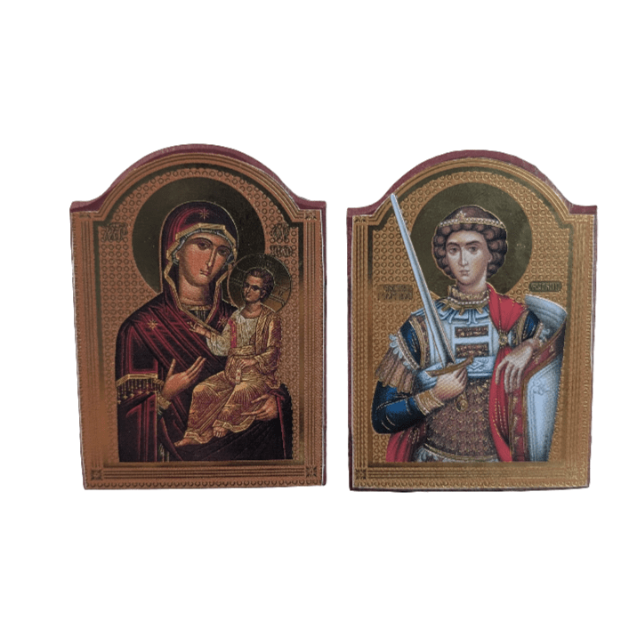 Diptih Presveta Bogorodica - Sveti Đorđe (7x10,5) - svetazvezda