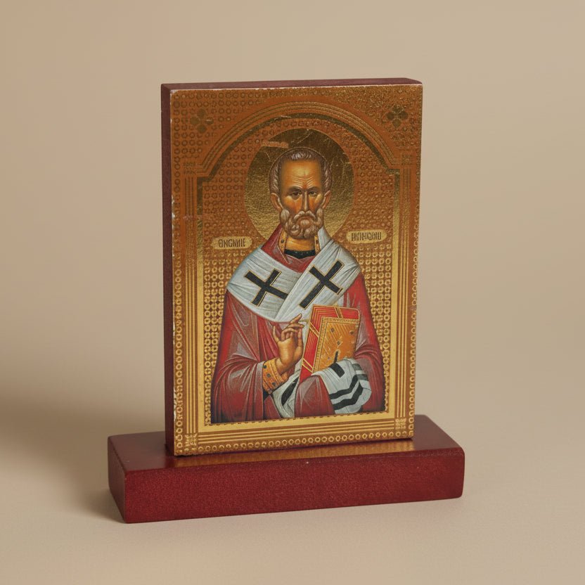 Enoptih - Ikone Sveti Nikola (8 x 7 cm) - svetazvezda