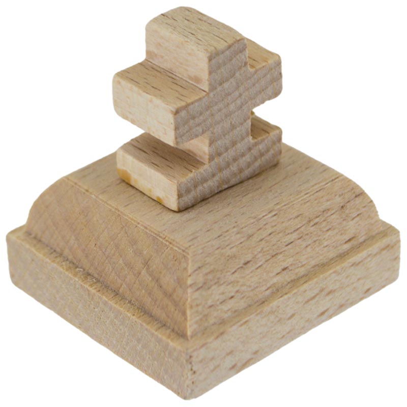 Holzstempel für slavski kolač – IC XC NI KA mit Kreuzgriff (4,5 × 4,5 cm) - svetazvezda