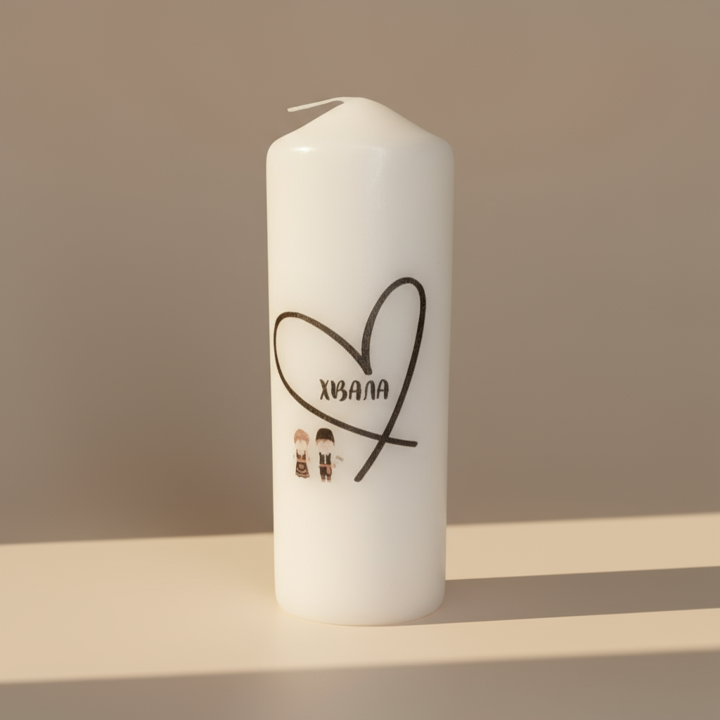 Hvala - Kerze: Ein Licht des Dankes - svetazvezda