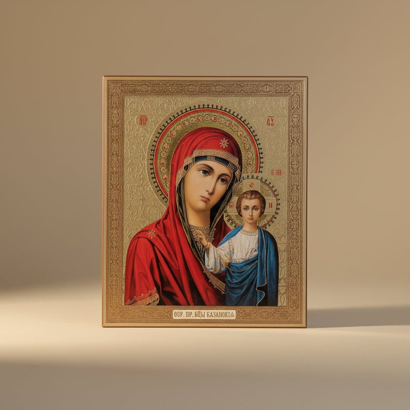 Ikone Bogorodica Kazanska – Orthodoxe Heiligenikone 18 x 15 cm - svetazvezda