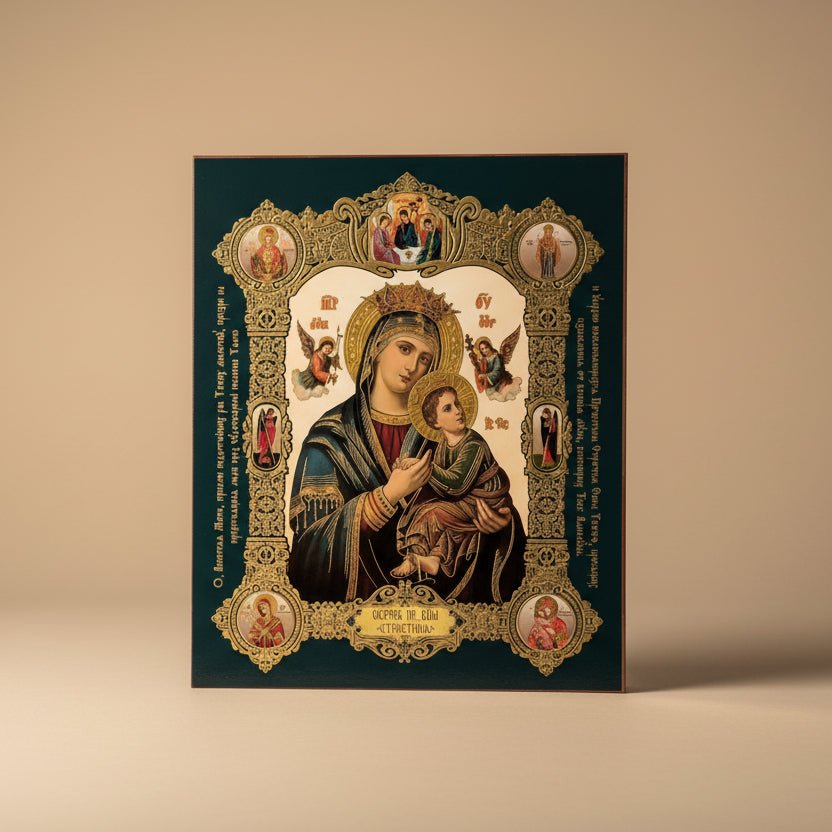 Ikone Bogorodica Strastna – Orthodoxe Heiligenikone 18 x 15 cm - svetazvezda