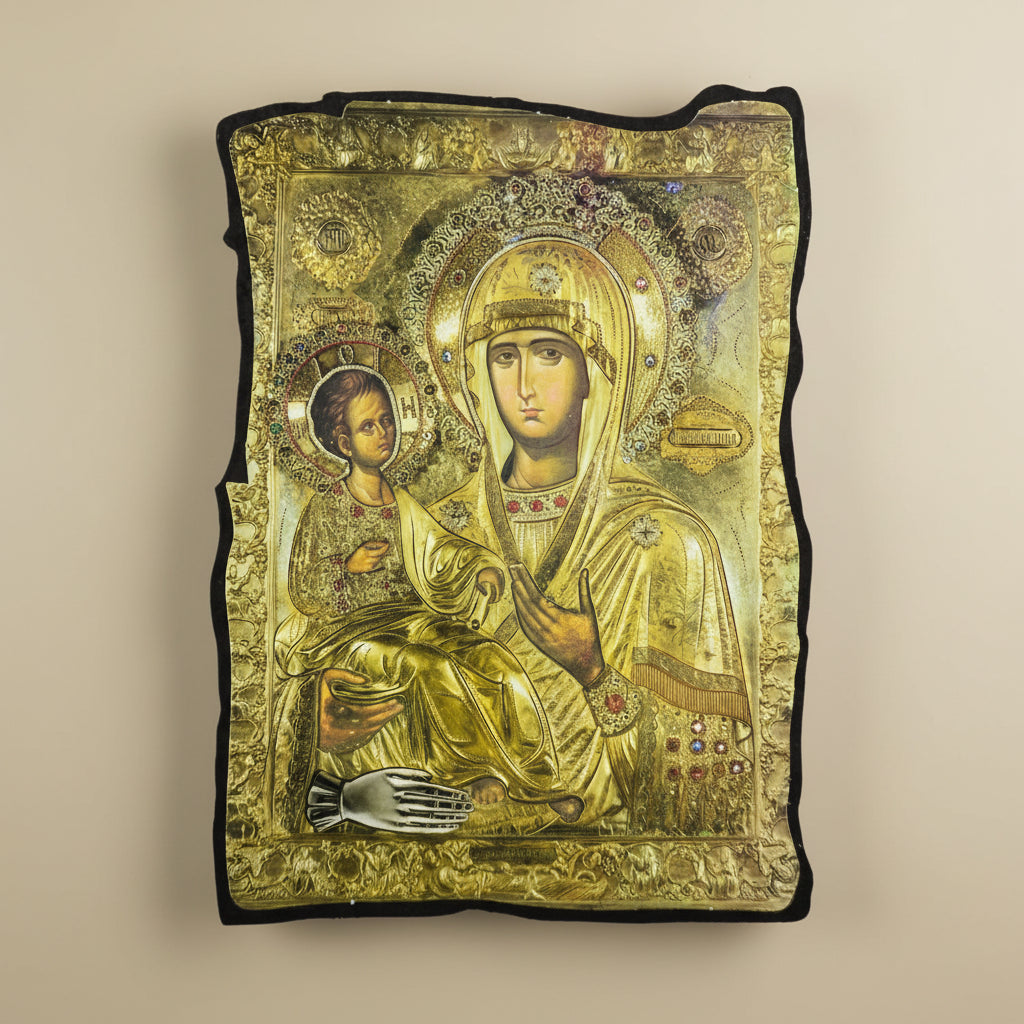 Ikone Bogorodica Trojeručica (16 x 11,5 cm) - svetazvezda