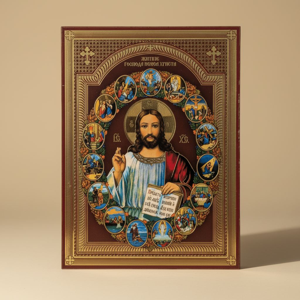 Ikone Isus Hristos – Orthodoxe Heiligenikone 14x10,5 cm - svetazvezda