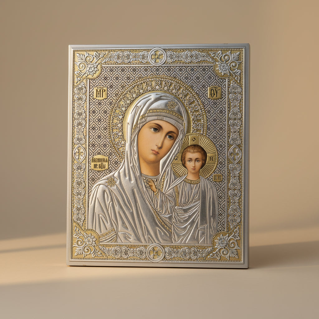 Ikone Presveta Bogorodica – Kazanska – Orthodoxe Heiligenikone 12x10 cm - svetazvezda