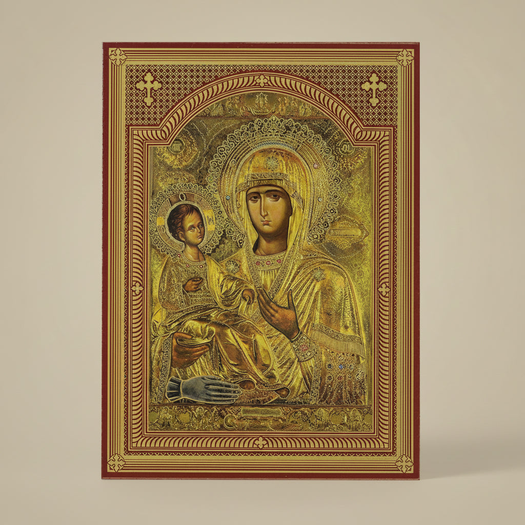 Ikone Presveta Bogorodica Trojeručica (20 x 14,5 cm) - svetazvezda