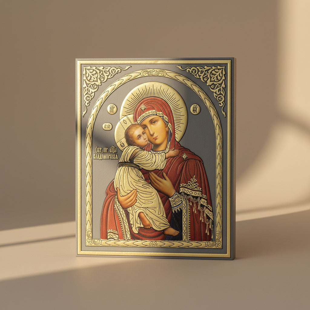 Ikone Presveta Bogorodica – Vladimirska – Orthodoxe Heiligenikone 12x10 cm - svetazvezda