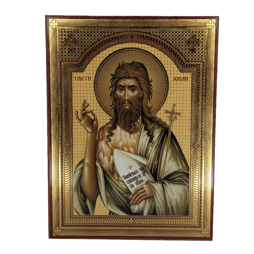 Ikone Sveti Jovan – Orthodoxe Heiligenikone 14x10,5 cm - svetazvezda