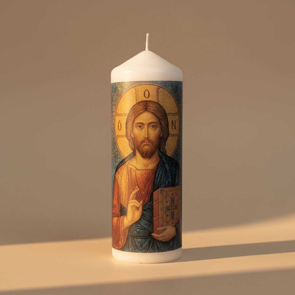 Isus - Hristos - Kerze – Ein Licht der Auferstehung und Erlösung - svetazvezda