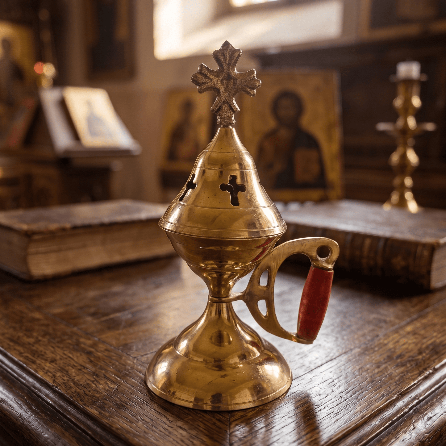 Kadionica für serbisch-orthodoxen Weihrauch und Kohle.