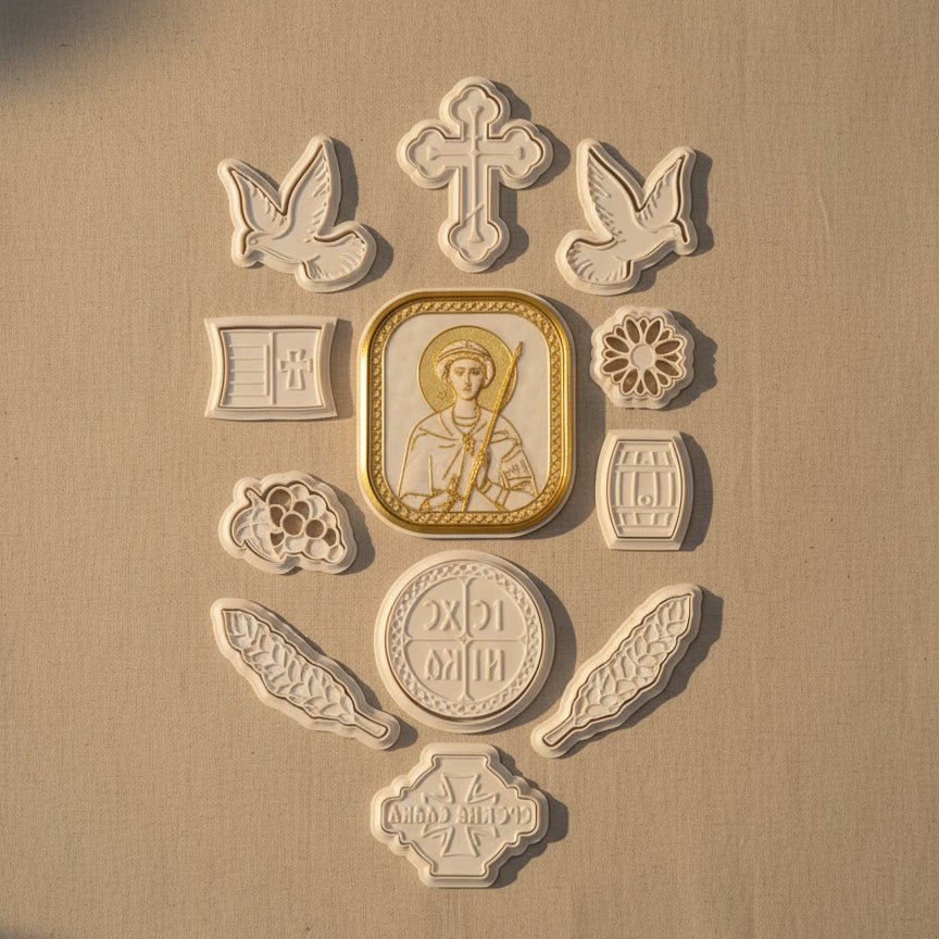 Modlice für slavski kolač – 12 - teiliges Sveti Dimitrije - svetazvezda