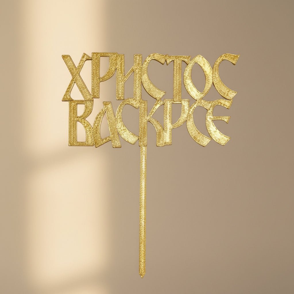 Oster - Kolač - Topper „Христос Васкрсе“ - svetazvezda