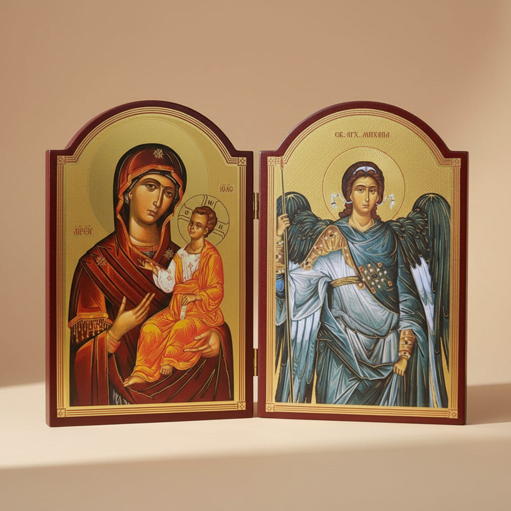Presveta Bogorodica & Sveti Arhangel Mihailo (29,5 x 39,5 cm) - svetazvezda