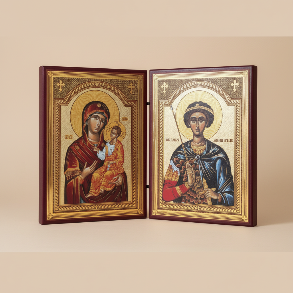 Presveta Bogorodica & Sveti Dimitrije (21 x 31,5) - svetazvezda