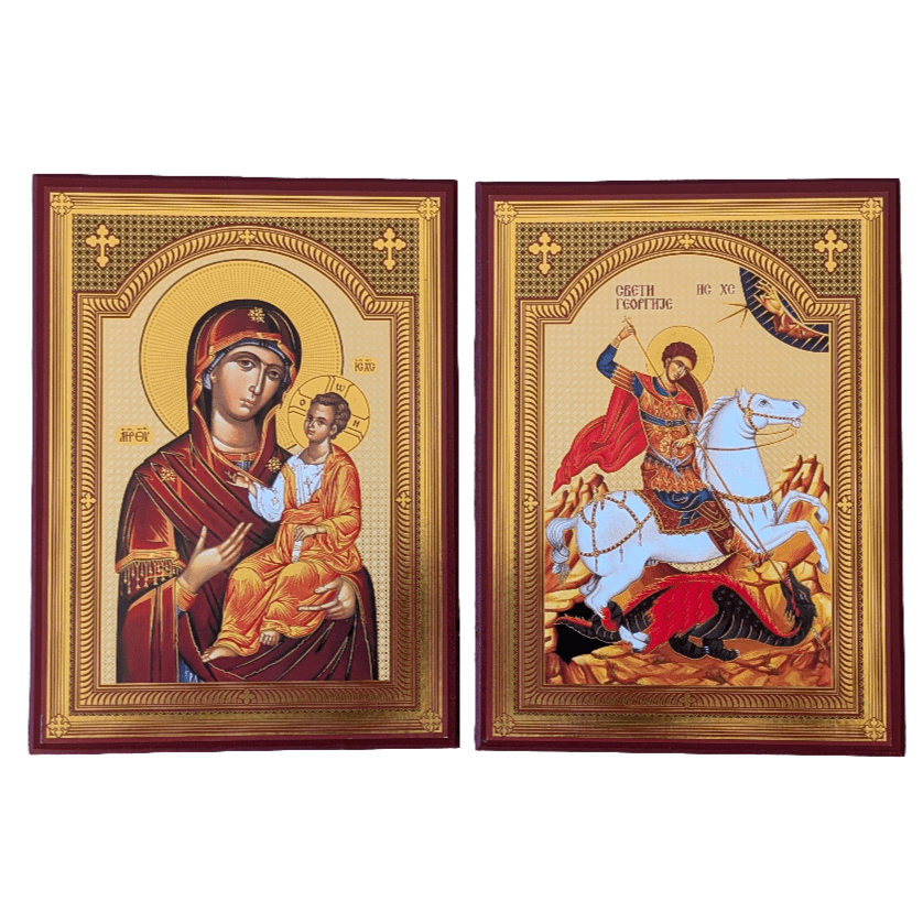 Presveta Bogorodica & Sveti Đorđe (21 x 31,5) - svetazvezda
