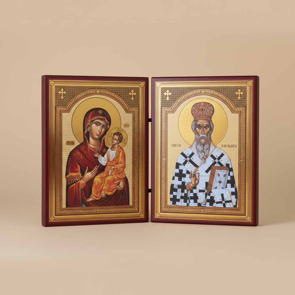 Presveta Bogorodica & Sveti Vasilije Ostroški (21 x 31,5) - svetazvezda