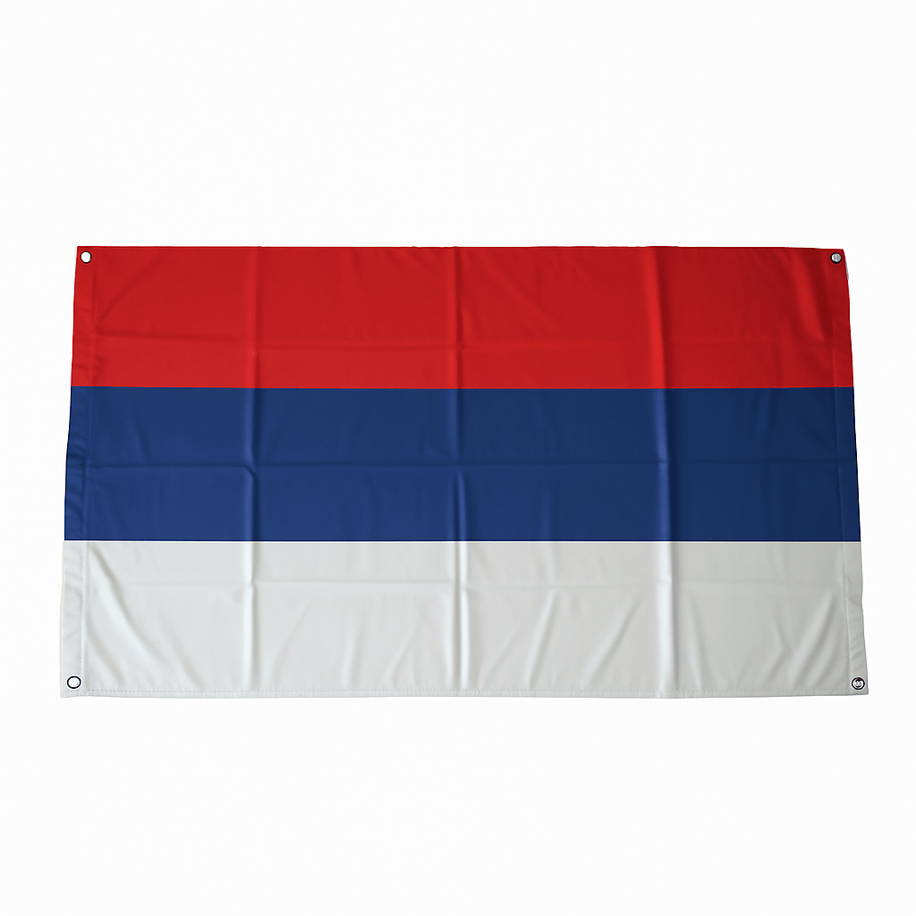 Serbisch Nationalflagge ohne Wappen - svetazvezda