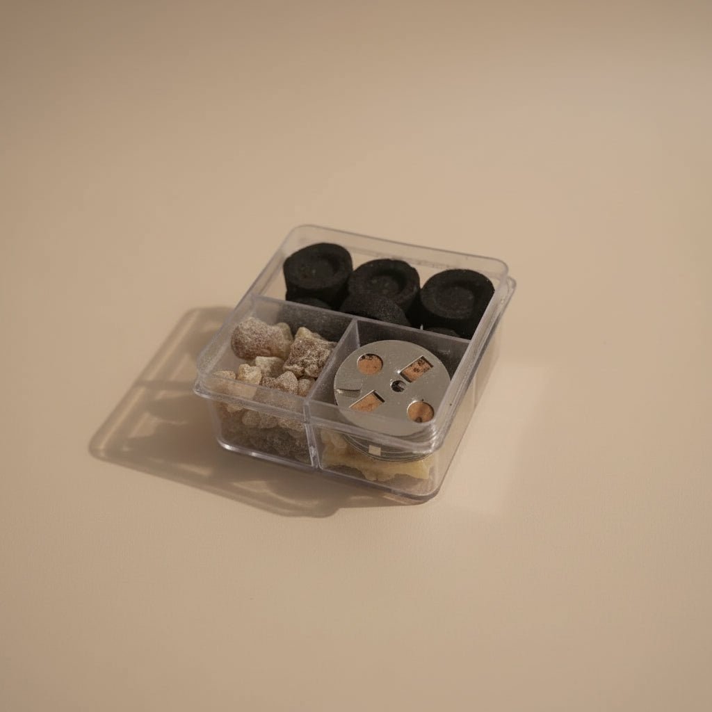 Tamjan - Set mit Weihrauch, Fitilji und Kohlebriketts - svetazvezda