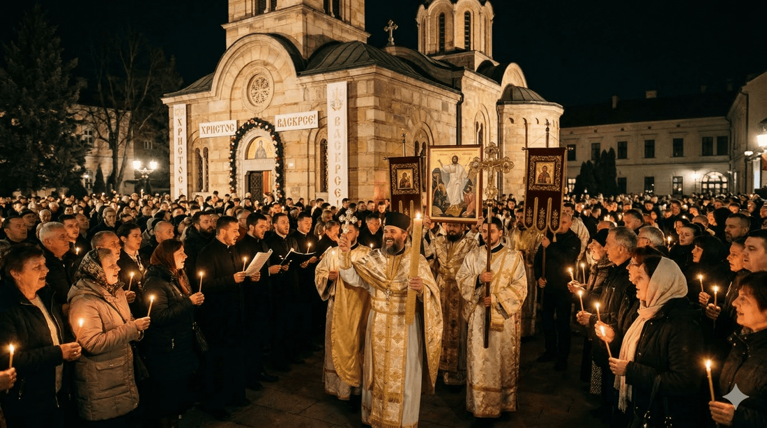 Die Osterliturgie in der Serbisch-Orthodoxen Kirche - svetazvezda