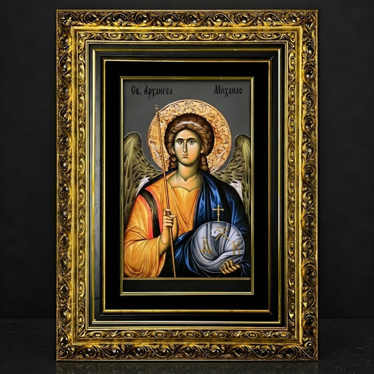 Mileševac Glasikone Sveti Arhanđel Mihailo – Serbisch-orthodoxe Ikone 51 × 39 cm
