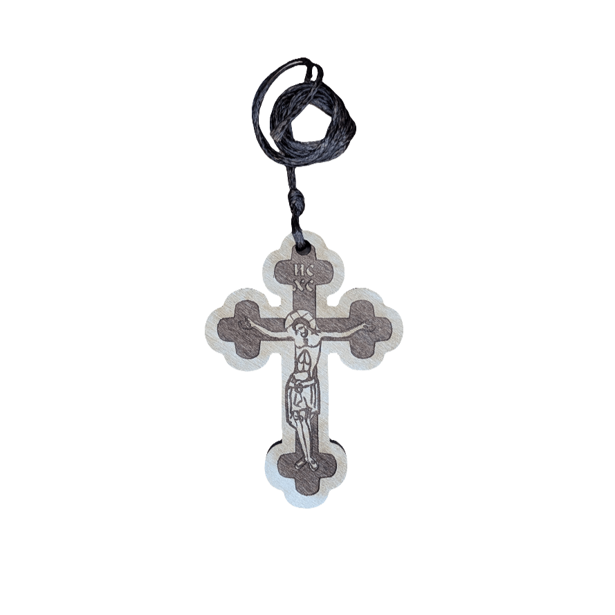Auto - Holzkreuz serbisch - orthodox – Rückspiegel - Kreuz - svetazvezda