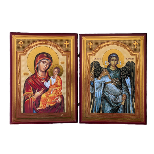 Presveta Bogorodica & Ikone Sveti Aranđel Mihailo (21 x 31,5)