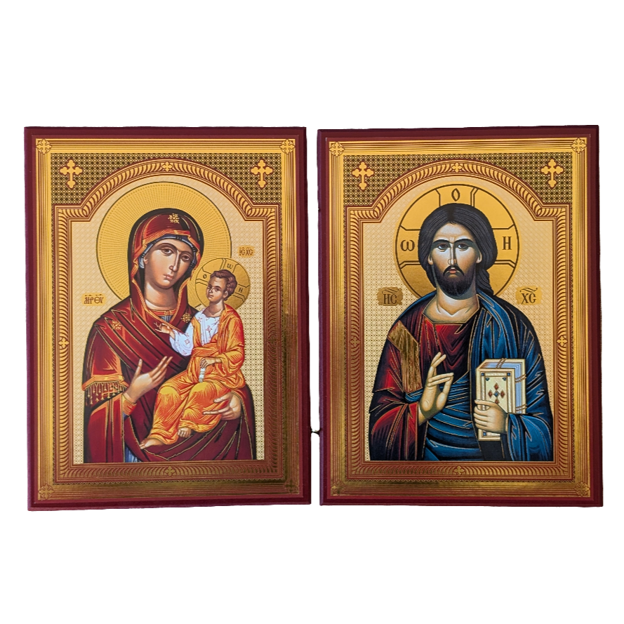 Presveta Bogorodica & Isus Hristos (21 x 31,5)