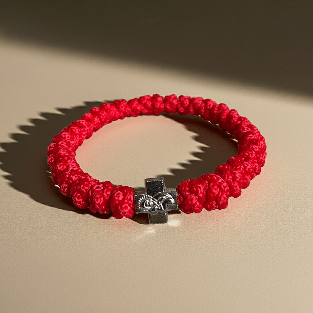 Brojanica pletena mit Athonitischem Kreuz - svetazvezda