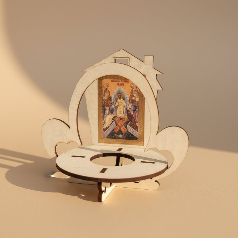 Čuvarkuća für Ostereier mit Ikone der Auferstehung Christi - svetazvezda