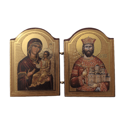 Diptih Presveta Bogorodica - Car Lazar (7x10,5) - svetazvezda