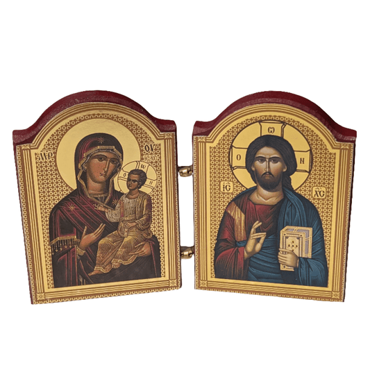 Diptih Presveta Bogorodica - Isus Hristos (7x10,5) - svetazvezda