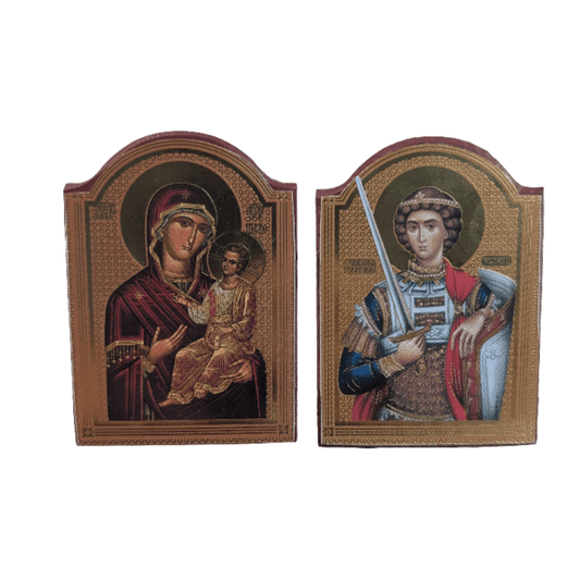 Diptih Presveta Bogorodica - Sveti Đorđe (7x10,5) - svetazvezda