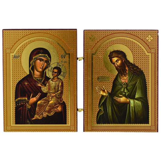 Diptih Presveta Bogorodica - Sveti Jovan Krstitelj (7x10,5) - svetazvezda