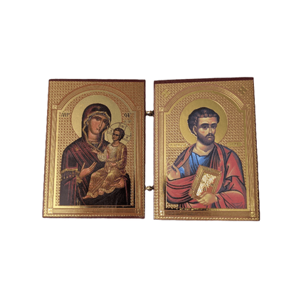 Diptih Presveta Bogorodica - Sveti Luka (7x10,5) - svetazvezda