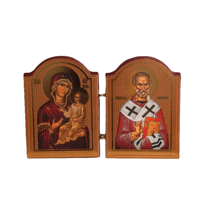 Diptih Presveta Bogorodica - Sveti Nikola (7x10,5) - svetazvezda