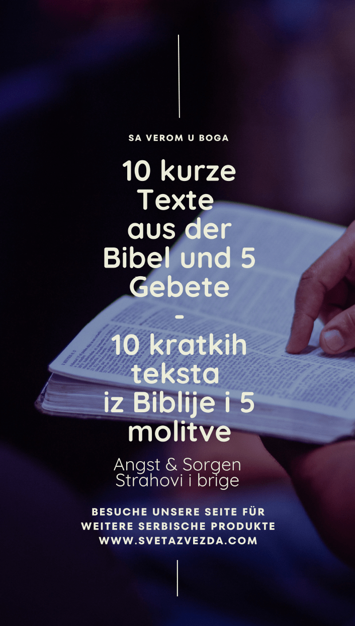 E - Book 10 kratkih teksta & 5 Molitve iz Biblije / 10 kurze Texte & 5 Gebete aus der Bibel - svetazvezda