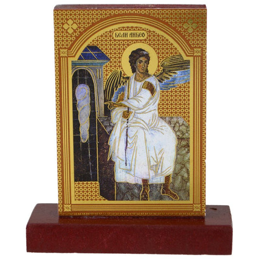 Enoptih - Ikone – Beli Anđeo (8 x 7 cm) - svetazvezda