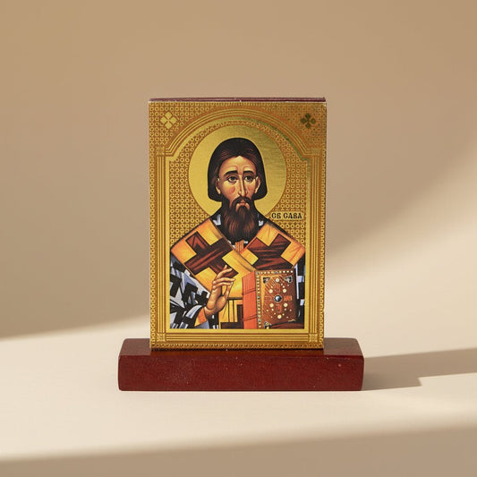 Enoptih - Ikone Sveti Sava (8 x 7 cm) - svetazvezda