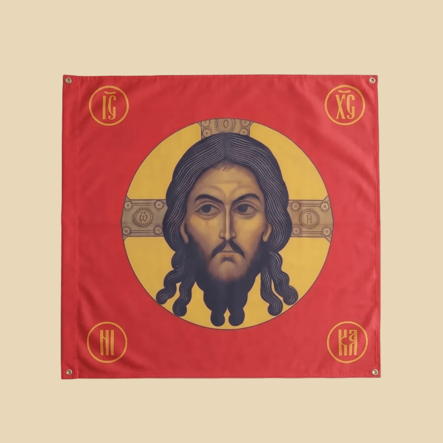 Flagge Christus Pantokrator 100 × 100 cm - svetazvezda